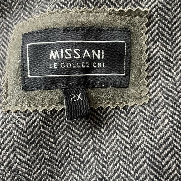 Leather and Cashmere Men’s Missani 2X coat - Picture 10 of 12